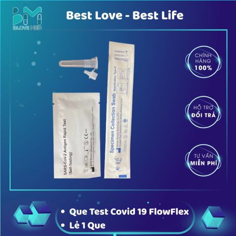 Bộ Test Nhanh COVID-19 Flowflex Kháng Nguyên - Xét Nghiệm Tại Nhà Chính Hãng, Kết Quả Trong 15 Phút, FDA Chứng Nhận