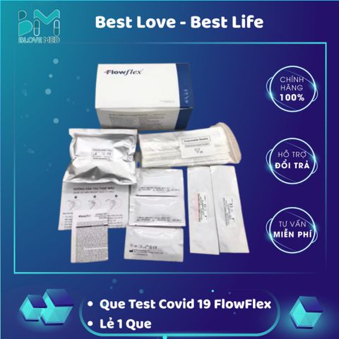 Bộ Test Nhanh COVID-19 Flowflex Kháng Nguyên - Xét Nghiệm Tại Nhà Chính Hãng, Kết Quả Trong 15 Phút, FDA Chứng Nhận
