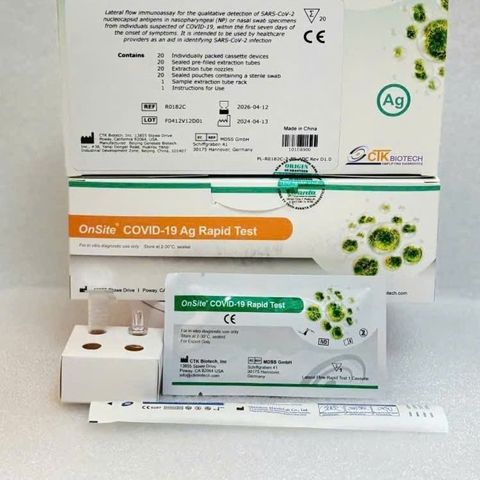 Que Test Nhanh Covid-19 Onsite Tại Nhà - Bộ Xét Nghiệm Kháng Nguyên SARS-CoV-2, 20 Test/Hộp, Kết Quả Trong 15 Phút