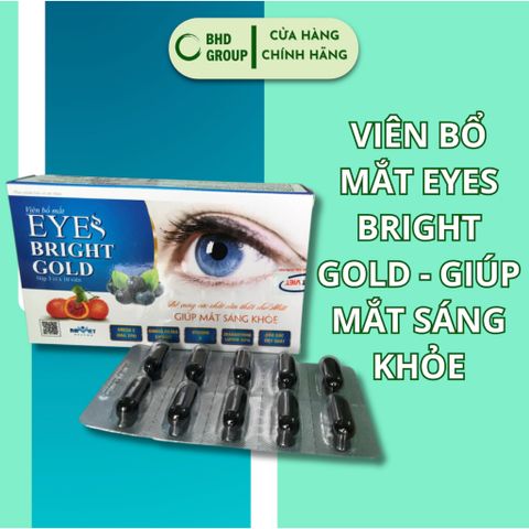 Viên Bổ Mắt Eyes Bright Gold - Hỗ Trợ Cải Thiện Thị Lực, Giảm Nhức Mỏi, Bổ Sung Omega 3, Dầu Gấc, Việt Quất 410495