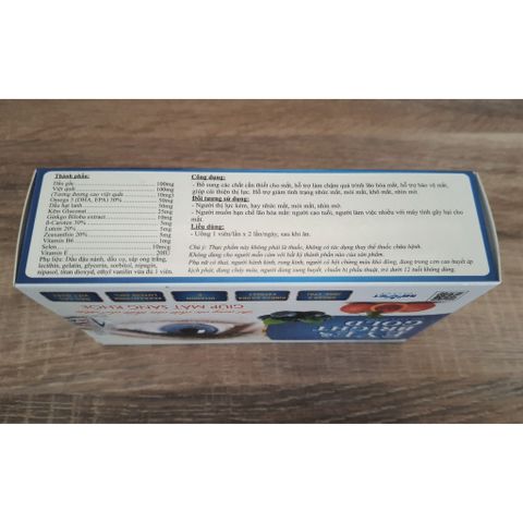 Viên Bổ Mắt Eyes Bright Gold - Hỗ Trợ Cải Thiện Thị Lực, Giảm Nhức Mỏi, Bổ Sung Omega 3, Dầu Gấc, Việt Quất 410495