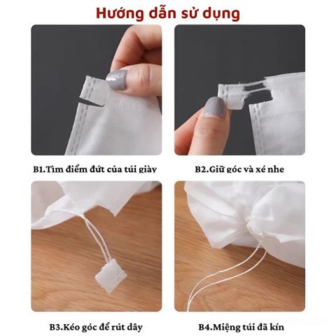 Túi Đựng Giày Dép DAVINCIA - Túi Dây Rút Bảo Quản, Chất Liệu Vải Không Dệt Siêu Thoáng Khí, Giải Pháp Hoàn Hảo Khi Du Lịch