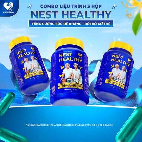 Viên Uống Yến Sào Nest Healthy 22500 - Tăng Cường Sức Đề Kháng, Cải Thiện Giấc Ngủ, Hỗ Trợ Sức Khỏe Từ Ausmedic