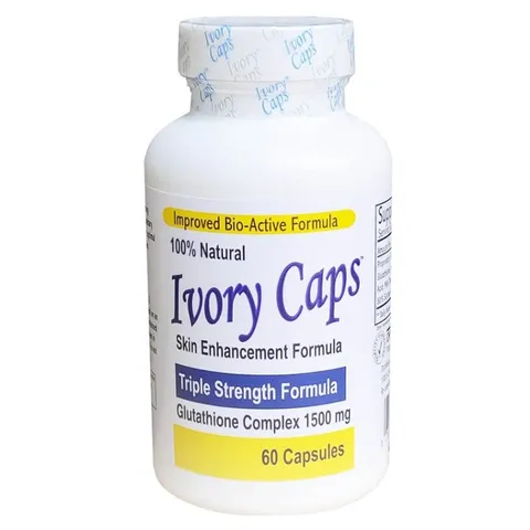 Viên uống trắng da Ivory Caps Mỹ 60 viên - Bổ sung Glutathione, làm trắng da hiệu quả, thanh lọc cơ thể, chống oxy hóa