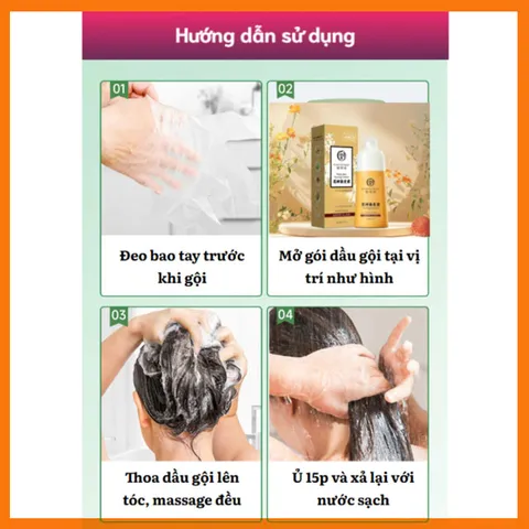 Dầu Gội Phủ Bạc Plant Extract - Nuôi Dưỡng Tóc Tự Nhiên, Màu Sắc Bền Đẹp, 300ml, Không Chứa Hóa Chất Độc Hại