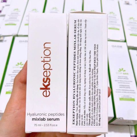 Serum Dưỡng Ẩm Ekseption Hyaluronic Peptides Mixlab 75ml - Cung Cấp Độ Ẩm, Tái Tạo Da, Phù Hợp Mọi Loại Da