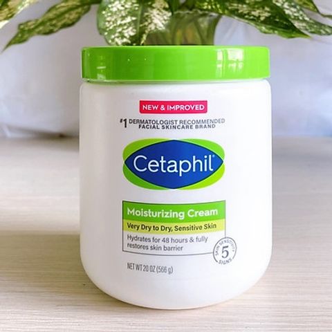 Kem Dưỡng Thể Cetaphil Moisturizing Cream 566g - Dưỡng Ẩm Sâu, Phục Hồi Da, Giữ Ẩm Lâu, Sản Phẩm Mỹ Phẩm Chất Lượng Cao