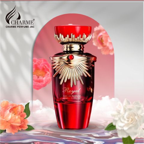 Nước Hoa Nữ Charme Royal 50ml - Hương Floral Sang Trọng, Thiết Kế Đẳng Cấp Từ Pháp, Lưu Hương Lâu 7-12 Giờ