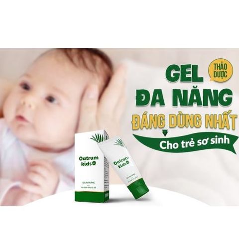 Gel giảm hăm Nhân Hưng Oatrum Kids 20g - Điều trị trầy xước, hăm, côn trùng đốt cho trẻ em, phục hồi da hiệu quả
