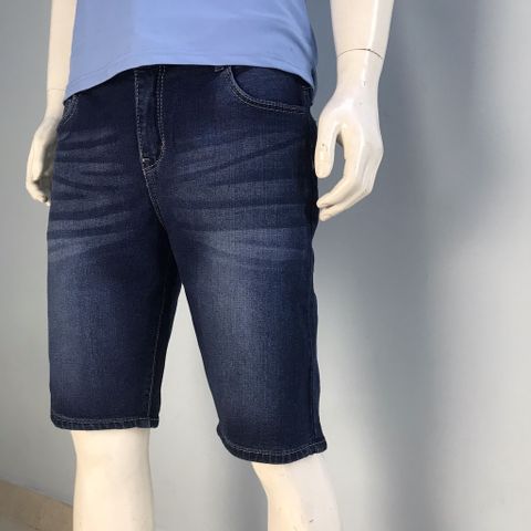 Quần sọt jean nam co giãn, cao cấp, quần sọt jean nam ống rộng, jean nam big size