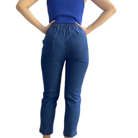 Quần Jean Baggy Nữ Cạp Lưng Thun 2 Màu Cao Cấp