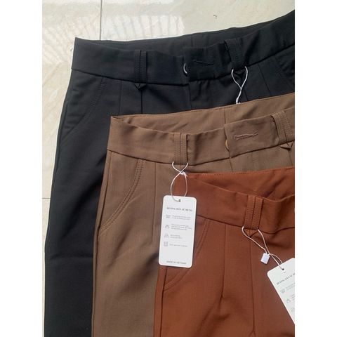 Quần Tây Nữ Baggy Ống Đứng - Vải Cao Cấp, Hack Dáng, Thời Trang Học Sinh Sang Chảnh