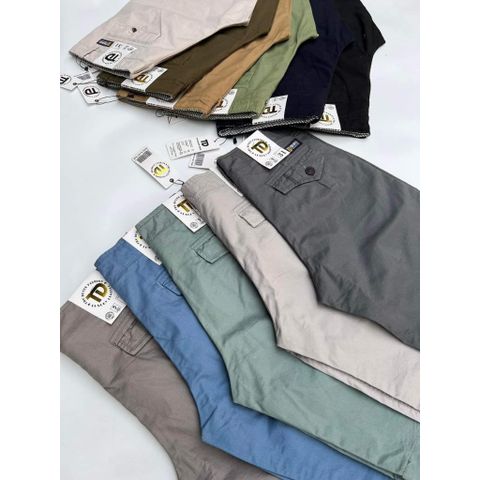 Quần Short Kaki Nam Bigsize - Dáng Basic Chất Mềm Mịn, Năng Động, 9 Màu Trẻ Trung Cho Nam 50kg - 80kg