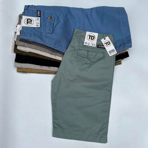 Quần Short Kaki Nam Bigsize - Dáng Basic Chất Mềm Mịn, Năng Động, 9 Màu Trẻ Trung Cho Nam 50kg - 80kg
