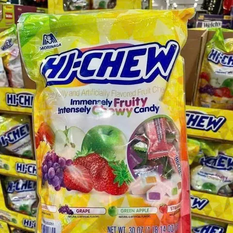 Kẹo Dẻo Trái Cây Morinaga Hi-Chew 850g - Ngọt Ngào, Chua Thanh, 4 Hương Vị Tự Nhiên - Bánh Kẹo Tuyệt Hảo từ Mỹ