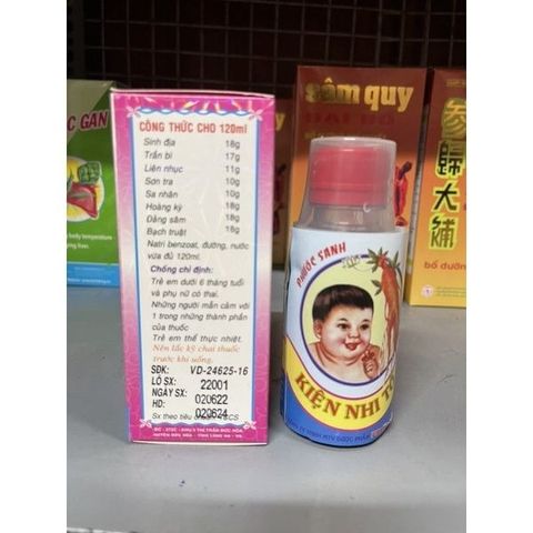 Kiện Nhi Tố Phước Sanh Mồ Hôi Trộm Biếng Ăn 120ML - Giải Pháp Dinh Dưỡng Hỗ Trợ Trẻ Nhỏ Ăn Ngon Và Ngủ Sâu