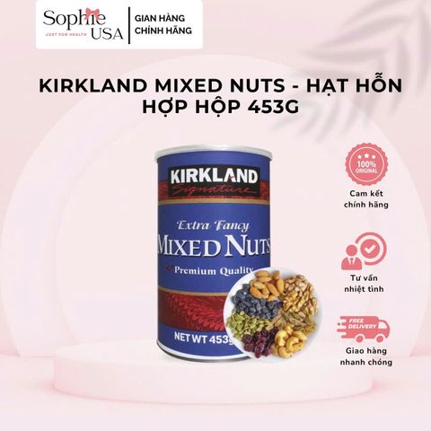 Hạt Sấy Hỗn Hợp Kirkland 453g - Hạt Dinh Dưỡng Nguồn Cung Cấp Năng Lượng, Chất Béo Tốt, Tốt Cho Tim Mạch