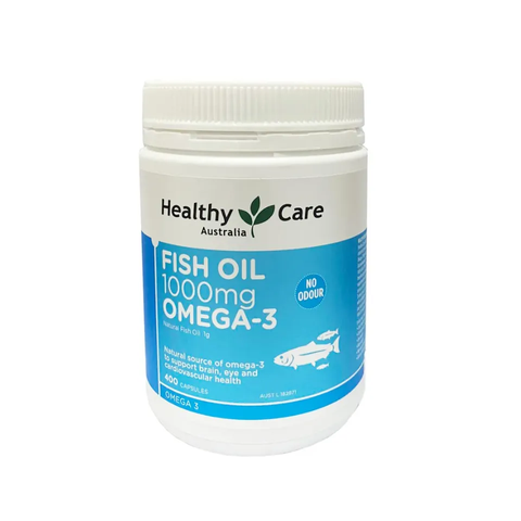 Viên Uống Dầu Cá Omega 3 Healthy Care Fish Oil 1000mg - Hỗ Trợ Sức Khỏe Tim Mạch và Não Bộ, Bổ Sung Dinh Dưỡng Tự Nhiên