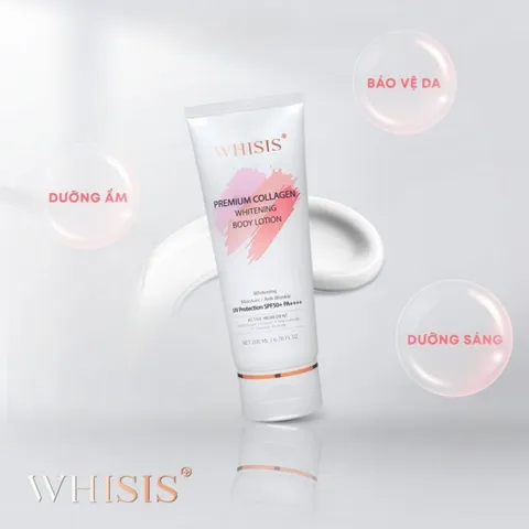 Kem Dưỡng Thể Chống Nắng Trắng Da Whisis GC SPF50+ PA++++ 200ml – Dưỡng Trắng, Nâng Tone Da Tự Nhiên