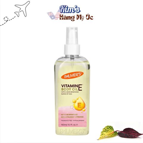 Dầu Dưỡng Da Khô Palmers Cocoa Butter 150ml - Cung Cấp Ẩm, Làm Mềm Da, Hỗ Trợ Da Chống Oxy Hóa, Vitamin E Tự Nhiên