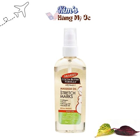 Dầu Massage Palmer's Cocoa Butter 100ml - Giảm Rạn Da, Dưỡng Ẩm, Tăng Đàn Hồi Da Trong Thai Kỳ Và Sau Sinh