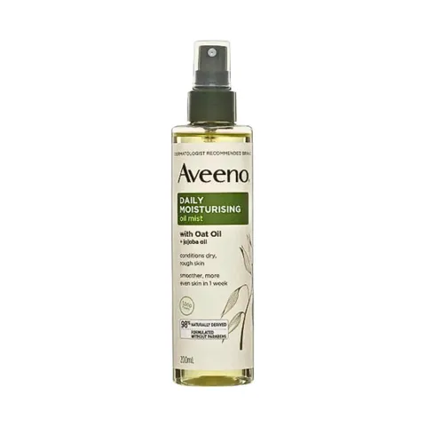 Dầu dưỡng ẩm dạng xịt Aveeno Daily Moisturizing 200ml - Giúp da mềm mịn, phục hồi độ ẩm cho da khô và nhạy cảm