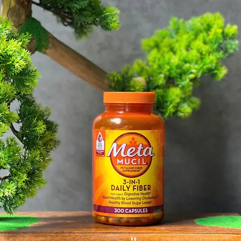 Viên Uống Bổ Sung Chất Xơ Metamucil 3-in-1 Psyllium Fiber – Hỗ Trợ Tiêu Hóa, Giảm Táo Bón, 300 Viên Mỹ