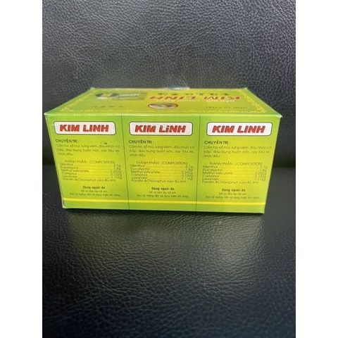 Dầu Gió Kim Linh 12 Chai x 6ml - Tinh Dầu Thiên Nhiên Giảm Đau Nhức, Cảm Cúm, Thoáng Đường Hô Hấp, Tăng Cường Sức Khỏe