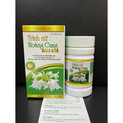 Viên U Xơ Tử Cung Trinh Nữ Hoàng Cung Cali USA - Hỗ Trợ Giảm Tiến Triển U Xơ Tử Cung Chai 50 Viên, Sức Khỏe Phụ Nữ hiệu quả