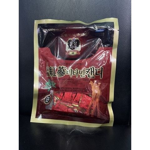 Kẹo Sâm Đỏ Viên Cứng Hàn Quốc 200g - Bổ Dưỡng Sức Khỏe, Tăng Cường Miễn Dịch, Hỗ Trợ Làm Đẹp Da