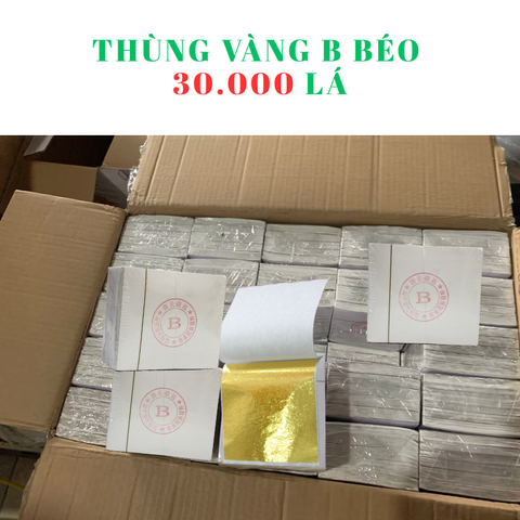 Thùng 30.000 Lá Dát Vàng 18K Siêu Bóng Đẹp - Trang Trí Nội Thất, Đồ Thờ, Decor Chất Lượng Cao