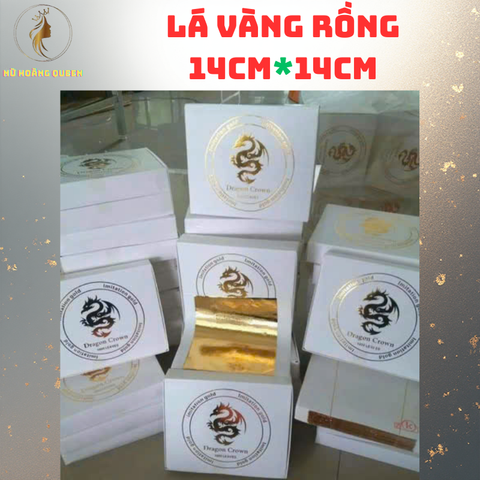 1000 Lá Vàng Rồng 14x14cm - Dát Vàng Trang Trí Tượng Phật, Đồ Nội Thất, Quà Tặng Sang Trọng