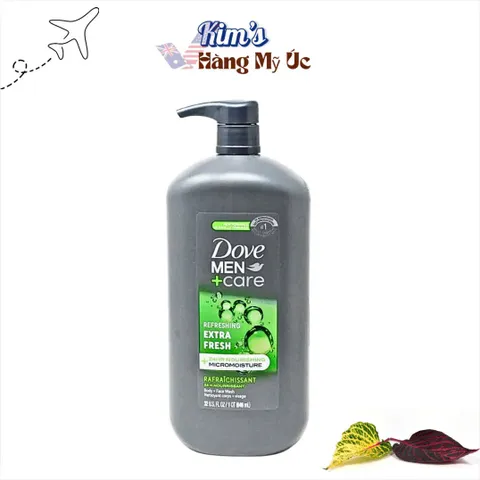 Sữa tắm và rửa mặt dành cho nam - Dove Men + Care (1 chai 946ml)