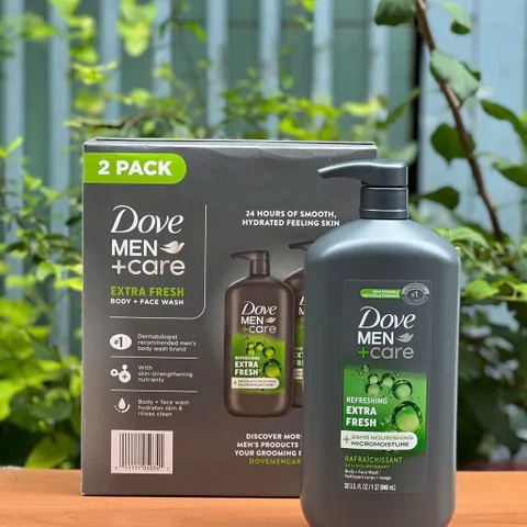 Sữa tắm và rửa mặt dành cho nam - Dove Men + Care (1 chai 946ml)