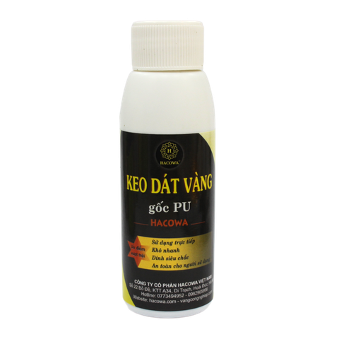 100ml Keo Dát Vàng Gốc PU - Keo Dán Siêu Bền, Khô Nhanh, Thơm Nhài - Phù Hợp Với Lá Vàng Trang Trí Craftsman