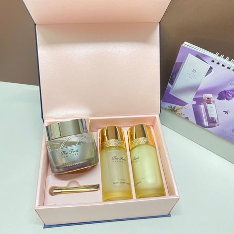 Set Kem Dưỡng Mắt Ohui The First Geniture 55ml - Cải Thiện Nếp Nhăn, Săn Chắc Da Mắt, Phục Hồi Mặt Cảm Ứng Dinh Dưỡng
