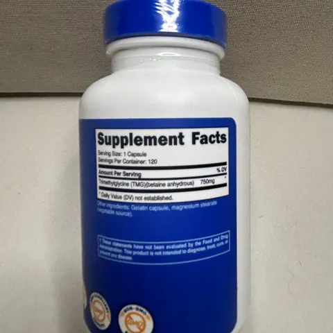 TMG 750MG - Hỗ Trợ Sức Khỏe Cơ Bắp Cho Người Tập Thể Hình - Nutricost - Tăng Sức Mạnh Và Khối Lượng Cơ Nạc
