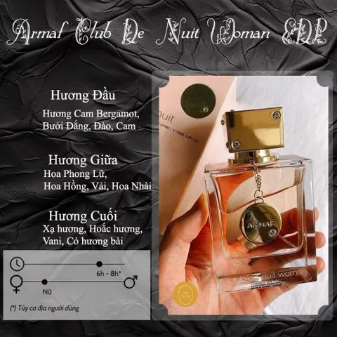 [AUTH-CHUAN] Nước hoa nữ Armaf Club De nuit Woman chai 105ml 422880