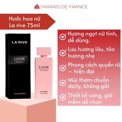 Nước Hoa Nữ La Rive Look of Woman EDP 90ml – Hương Ngọt Quyến Rũ Lưu Hương Lâu
