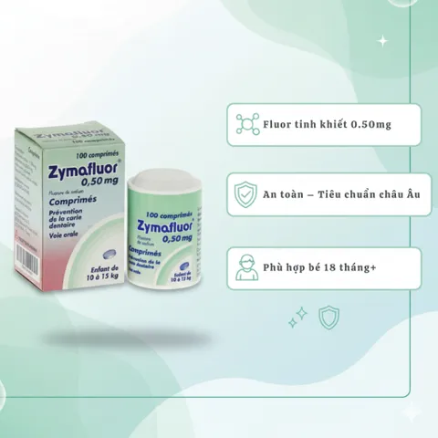 Viên Ngậm Hỗ Trợ Răng Miệng Cho Bé – Dạng Nhai Dễ Dùng, Hộp 100 Viên, Vị Thanh Nhẹ