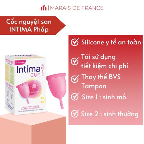 Cốc Nguyệt San Intima Cup Pháp - An Toàn, Tái Sử Dụng, Thân Thiện với Môi Trường - Giải Pháp Tiết Kiệm cho Kỳ Kinh Nguyệt