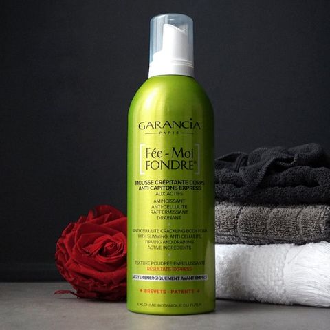 Mousse Giảm Mỡ Săn Da Garancia Fée-Moi Fondre Boosted 400ml - Tăng Cường Đốt Mỡ, Cải Thiện Độ Đàn Hồi Da, Không Nhờn Rít