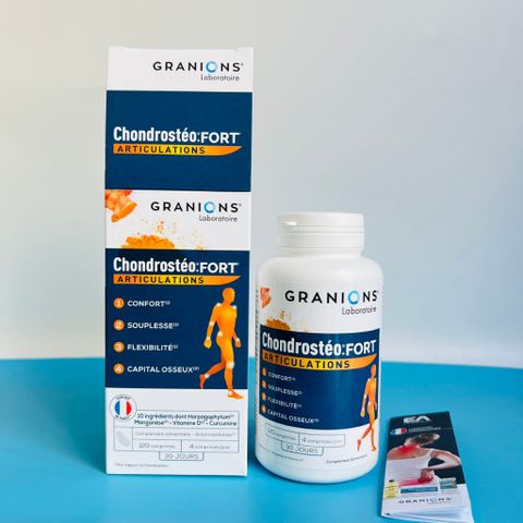 Viên Uống Bổ Xương Khớp Granions Chondrostéo+ - Giảm Thoái Hóa Khớp, Hỗ Trợ Khớp Linh Hoạt và Vận Động Cải Thiện sức khỏe