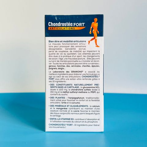 Viên Uống Bổ Xương Khớp Granions Chondrostéo+ - Giảm Thoái Hóa Khớp, Hỗ Trợ Khớp Linh Hoạt và Vận Động Cải Thiện sức khỏe