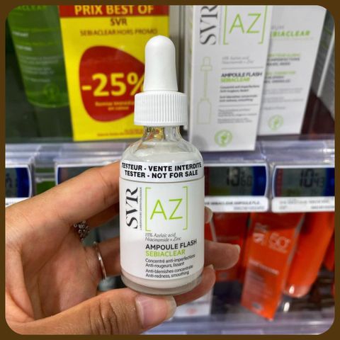 Tinh Chất Giảm Mụn SVR Sebiaclear Flash 30ml - Hỗ Trợ Làm Dịu Da, Mờ Thâm Với 15% Azelaic Acid và Salicylic Acid Cho Da Nhạy Cảm