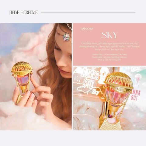 Nước Hoa Nữ Anna Sui Sky EDT 75ml - Hương Ngọt Ngào Quyến Rũ Với Bắp Rang Vani Và Hoa Tươi, Tester Chính Hãng, Phiên Bản Mới