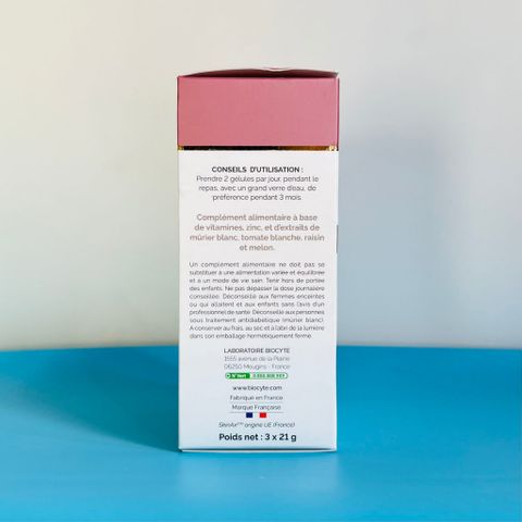Viên Uống Sáng Da Biocyte Éclat Extrême 120 Viên - Hỗ Trợ Mờ Thâm Nám, Da Rạng Rỡ Từ Chiết Xuất Dầu Tằm Trắng và Cà Chua Trắng Chính Hãng Pháp