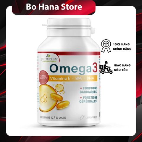[Hot] Viên Uống Omega 3 Pháp 3 Chênes Omega 3 120 Viên
