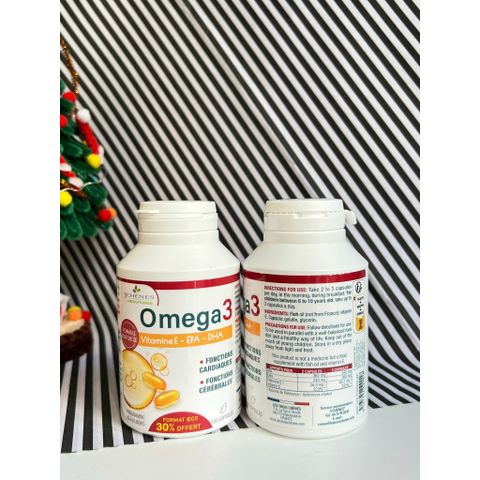 [Hot] Viên Uống Omega 3 Pháp 3 Chênes Omega 3 120 Viên