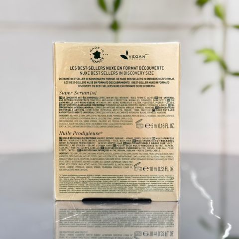 Bộ Sản Phẩm Mini Nuxe Best-Sellers - Tinh Chất Super Serum [10] & Dầu Khô Huile Prodigieuse Dưỡng Da Du Lịch, Chăm Sóc Da Mặt Chính Hãng